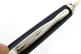 PILOT Fountain Pen Capless Fermo, Dark Blue Body, F-Nib front view