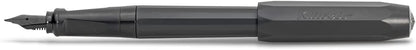 Kaweco PERKEO All Black Fountain Pen - Fine Nib, Ink Cartridges, 13 cm