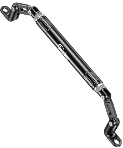 Kaedear KDR-HB6 Motorcycle Mirror Mount Clamp Bar Multibar Mirror Brace for Motorcycles Moped Scooter Motorcycle Double Wish Mirror Bar (Black)