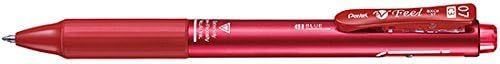 Pentel Ballpoint Pen Feel 3C (0.7mm) [Metallic Red Shaft] (Japan Import)