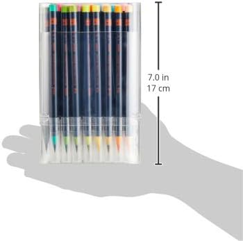 Akashiya Watercolor Brush Pen 30 Japanese Traditional Color Set (CA200/30V)