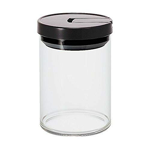 Hario Glass Canister for Coffee and Tea, 800ml, Black