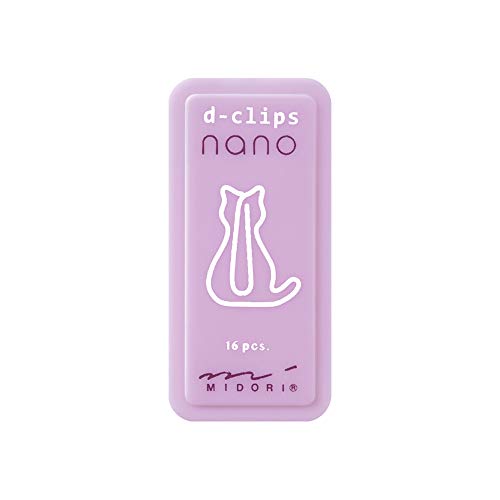 Midori 43377006 Deep Clips Nano Cat Pattern