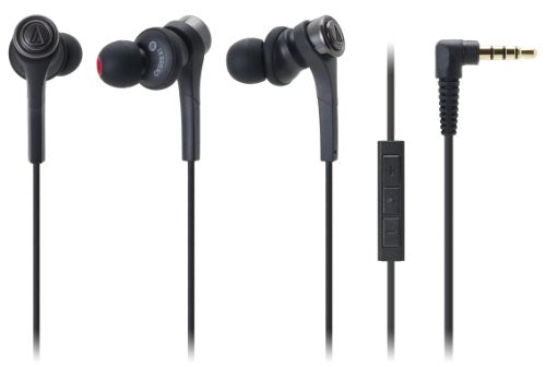 Audio Technica ATH-CKS55Xi BLACK | SOLID BASS Inner Ear Headphones for iPod/iPhone/iPad (Japan Import)