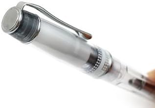 PILOT Prera Iro-Ai Calligraphy-Nib Transparent Black Body Fountain Pen (FPRN-350R-TBCM) side view