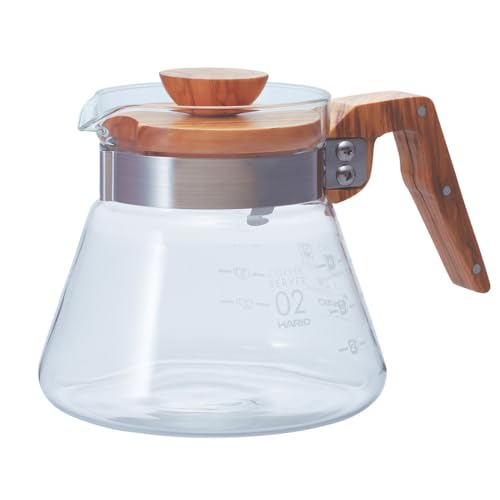 Hario V60 Olive Wood Coffee Server, 600ml