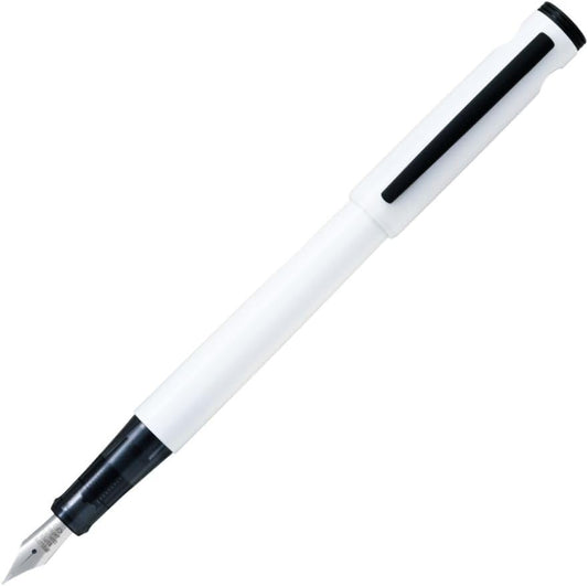 PILOT LIGHTIVE Fountain Pen, Live, Fine Point, F [Active White] Lightweight Body, Stylish, Simple FLT-2SR-AWF Flight Fountain Pen in PP Bag', main image