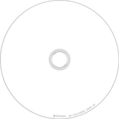 Verbatim Japan VBE130NP20SV1 Repeated Recording Blu-ray Disc BD-RE, 25 GB, 20 Sheets, White Printerable, Single Side, 1 Layer, 1-2 Time,