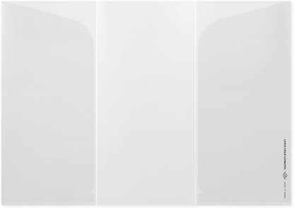 Traveler's Notebook Refills Tri-Fold Clear Holder, 3 Pack, Regular Size, 14403006