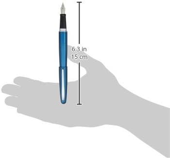 PILOT Cocoon Fountain Pen Fine Nib Blue Body (FCO-3SR-L-F), alternate view