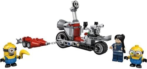 LEGO 75549 Minions Unstoppable Bike Chase Construction Toy with Gru, Bob and Stuart Minion, Movie Gift Idea for Girls and Boys Ages 6 and Up