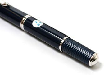 PILOT Fountain Pen Capless Fermo, Dark Blue Body, F-Nib side view