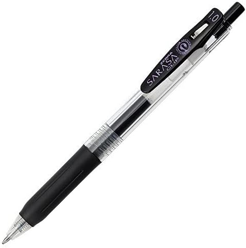 ZEBRA Sarasa Push Clip Gel Ink Pen - 1.0 mm - Black