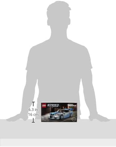 Lego Speed Champions 2 Fast 2 Furious Nissan Skyline GT-R (R34), Race Car Toy Model Building Kit, Collectible with Racer Minifigure, 2023 Set for Kids, Boys and Girls Ages 9 and Up 76917