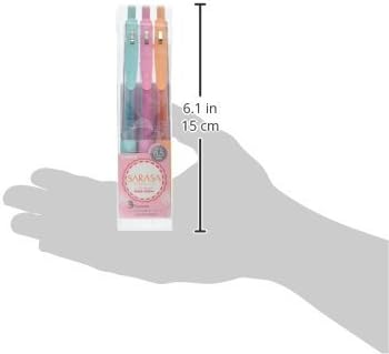 ZEBRA Sarasa Clip Gel Ink Ballpoint Pen, 0.5mm, Milk Color, 3 Color Set (JJ15-3C-MK)
