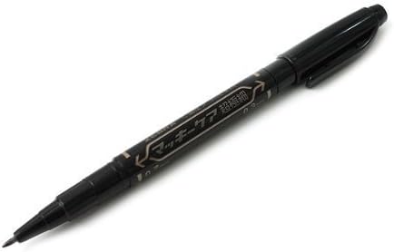 ZEBRA Mackee Care Double-Sided Marker Pen - Extra Fine Point - Black