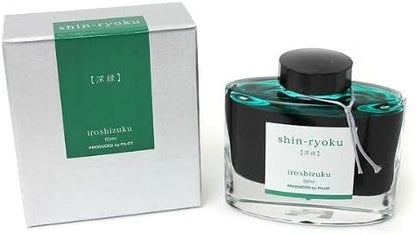PILOT Iroshizuku Fountain Pen Ink - 50 ml Bottle - Shin-ryoku Deep Green