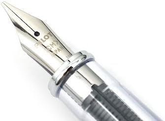 PILOT Prera Iro-Ai Calligraphy-Nib Transparent, Green Body Fountain Pen (FPRN-350R-TLGCM) front view