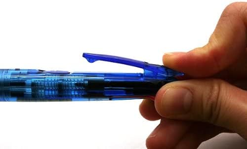 ZEBRA Clip-On G Series 4 Color Ballpoint Multi Pen - 0.7 mm - Blue Body (B4A3-BL)