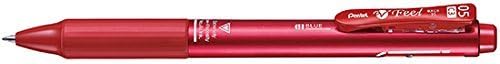 Pentel Ballpoint Pen Feel 3C (0.5mm) [Metallic Red Shaft] (Japan Import)