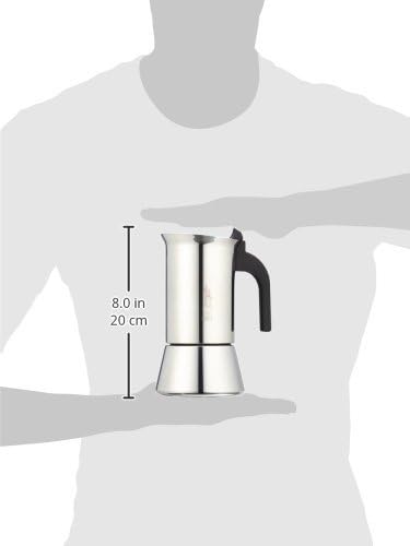 Bialetti Cafeti?¦re Venus 6tz, 6 Cup, Silver, 6 Count