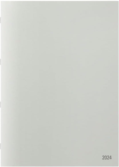 Midori 22283006 Flat Diary Notebook Refill, 2024, A5, Monthly (Starts October 2023) (A4)