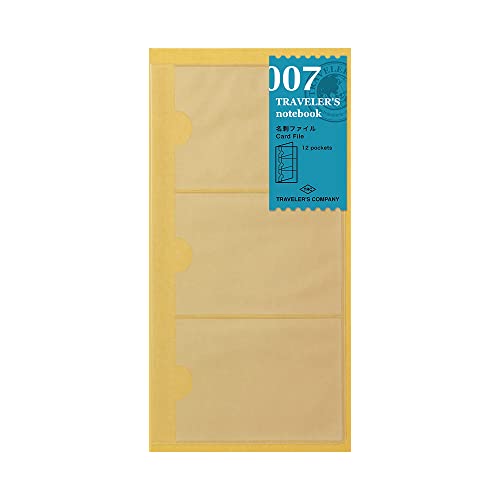 Traveler's Notebook Refill, Business Card File, 2 Pack, Regular Size, 14301006