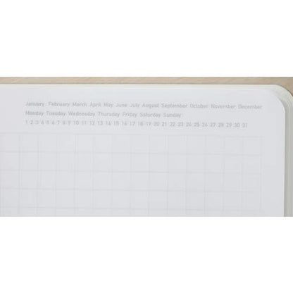 Nitoms S4101 STALOGY Notebook, A5, Squared, 365 Days Notebook, Black