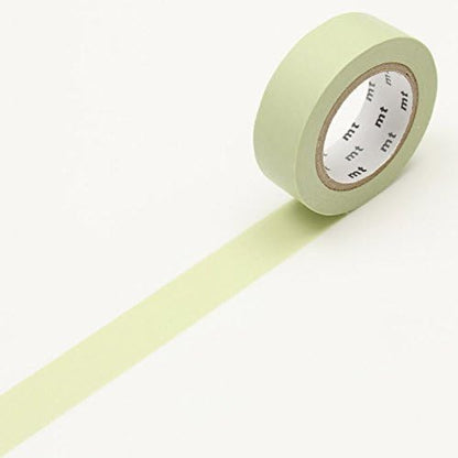 MT Solids Washi Paper Masking Tape, 3/5" x 33', Matte White (MT01P208)