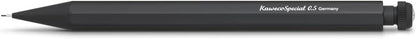 Kaweco Special Mechanical Pencil Black 0.5 mm I Lead Pencil Made of Aluminium I Push Lead Pencil 14 cm I Refillable Pencil with Eraser