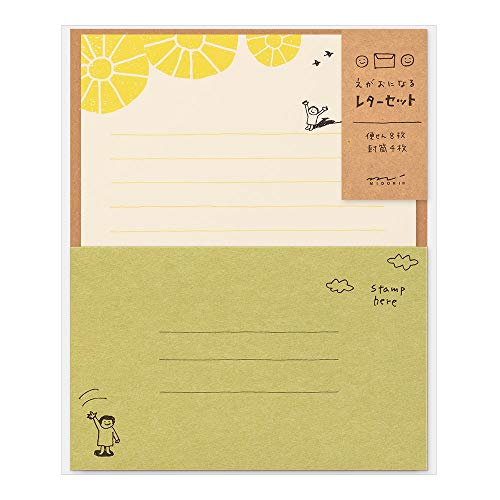 Midori 91802541 Letter Set, Egao Hisama Pattern