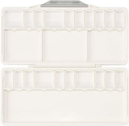 HOLBEIN 210191 Watercolor Palette with Removable Small Rooms, 24 Compartments (26 Petri Dishes, 4 Large)