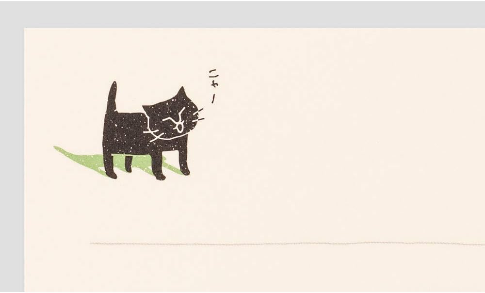 Midori Letter Set 91802542 Ego Cat Pattern