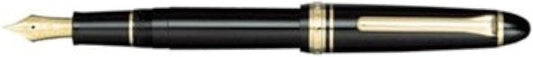 Sailor 1911 Standard Black GT 14K Gold Medium Point Fountain Pen - 11-1219-420, main image