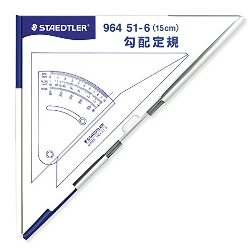 STAEDTLER 964 51-6 Mars Ruler Gradient Ruler 5.9 inches (15 cm)