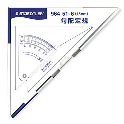 STAEDTLER 964 51-6 Mars Ruler Gradient Ruler 5.9 inches (15 cm)
