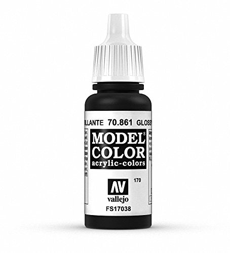 Vallejo Glossy Black Paint, 17ml