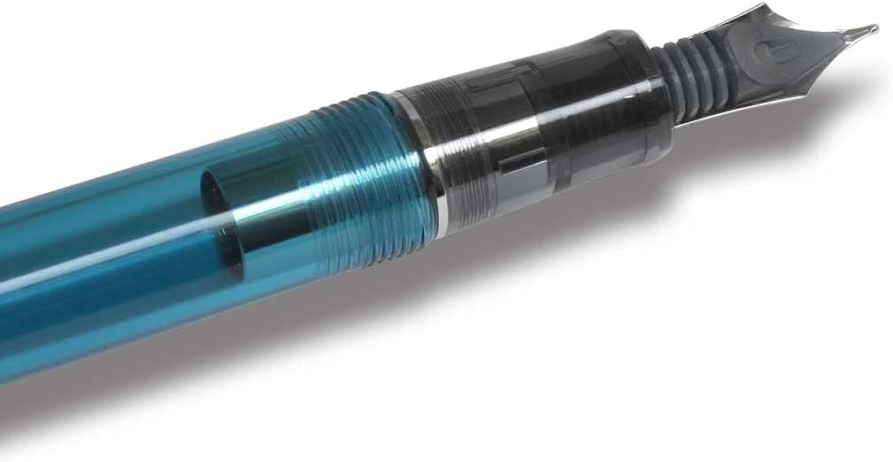 PILOT Custom 74 Skeleton TurquoiseGreen Fountain Pen F FKKN-12SR front view