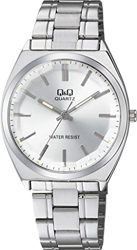 Citizen Q&Q QB78-201 Men's Analog Classic Daily Waterproof Bracelet Silver