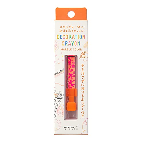Midori Crayons Decorative Crayons Rainbow 38112006 (Pink x Orange)