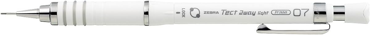ZEBRA Mechanical Pencil, Tect 2 Way Light, 0.7mm, White Body (MAB42-W)