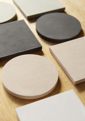 soil (soil) coaster Large Circle Black