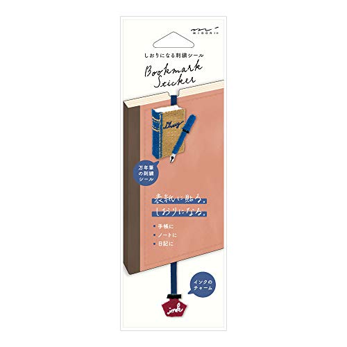 Midori 82465006 Stickers, Bookmark Stickers, 2465, Embroidery, Fountain Pen Pattern