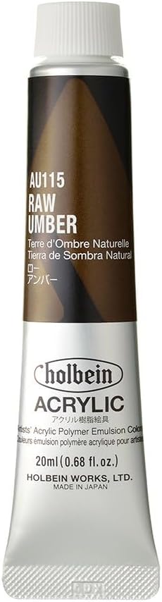 Holbein Acrylic Color [Heavy Body] AU115 20ml Raw Umber 16115