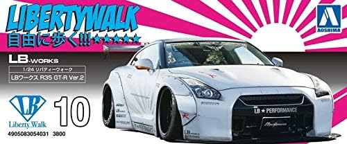 Aoshima LB Works R35 GT-R (Ver. 2) 1:24 Scale Model Kit