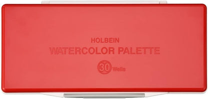 HOLBEIN 210192 Watercolor Palette with Removable Small Rooms, 30 Compartments (32 Petri Dishes, 4 Large)