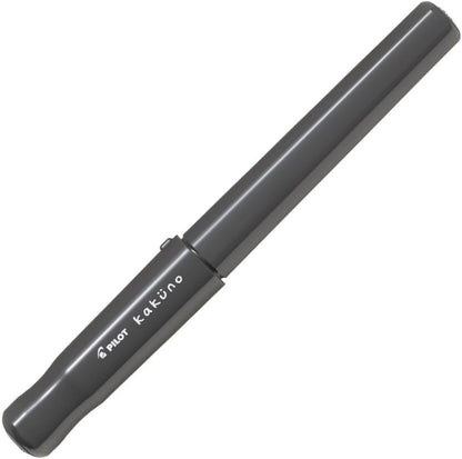 PILOT Kakuno Fountain Pen of Biginners, Fine Nib, Glay Body (FKA-1SR-GYF), Gray, main image