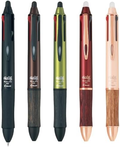 PILOT 4 Color Ballpoint Pen, Frixion Ball 4, LKFB-3SEF-B, 0.5mm, Black