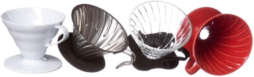 Hario V60 Plastic Coffee Dripper, Size 02, Clear