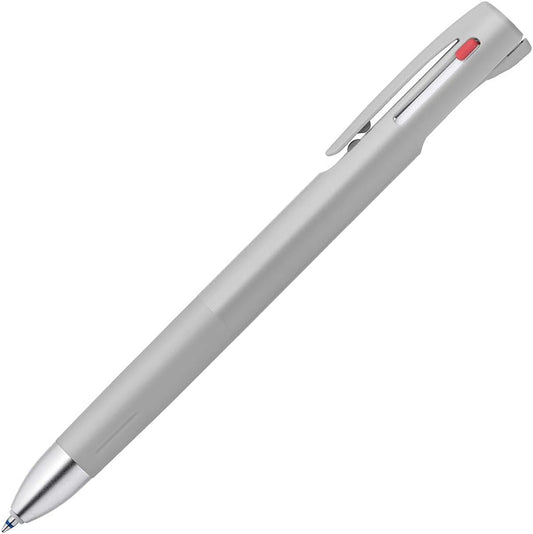 ZEBRA 3 Colors Ballpoint Pen, Blen 3C 0.5mm, Gray Body (B3AS88-GR)